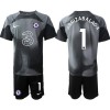 Maillot de Gardien Chelsea Arrizabalaga 1 2022-23 Noire Pour Enfant